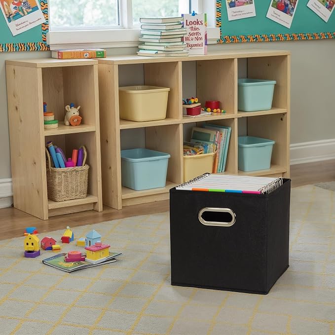 Household Essentials Foldable Fabric Storage Bins 6 Piece Set, Strong - Image 6