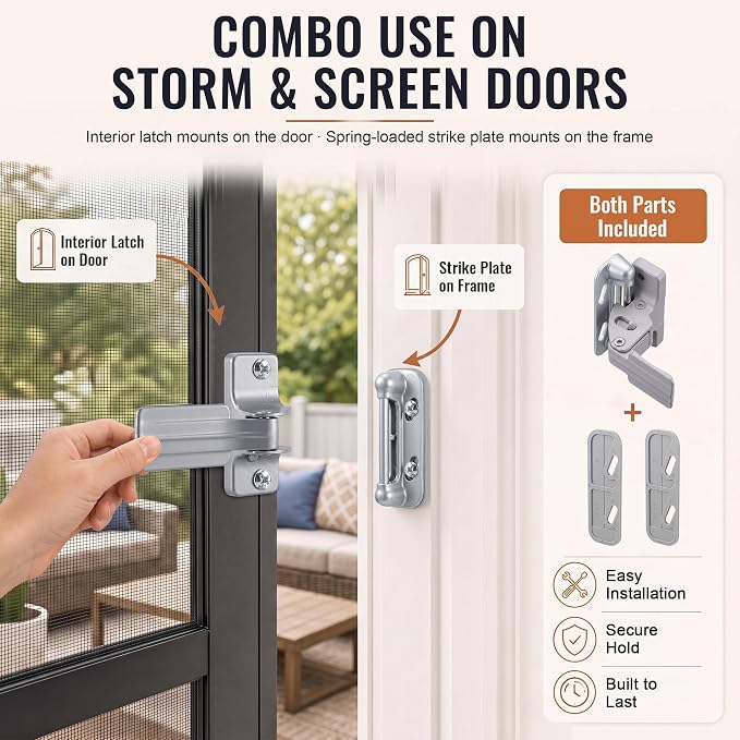 Storm and Screen Door Latch Repair Kit - Image 4