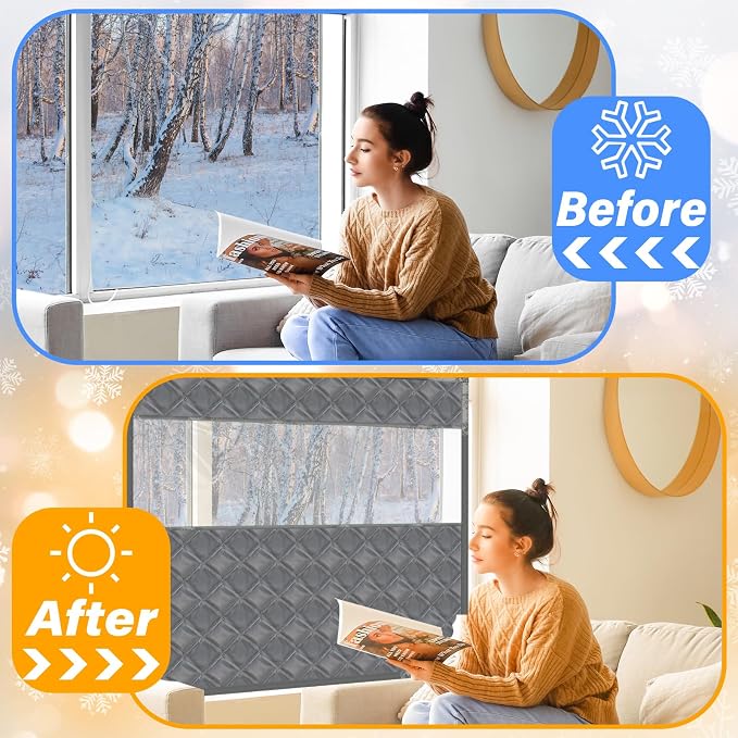 Beeveer Visible Thermal Window Attic Insulation Kit, Oxford Cotton | - Image 4