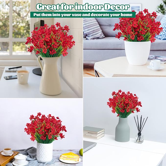 Lnoicy 12 Pcs Artificial Flowers - Image 4