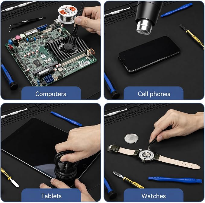 Kaisi Extra Large Soldering Mat, 932°F Heat Resistant Silicone Solder Mat - Image 5