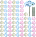 Auihiay 64Pcs Hydrangea Artificial Flowers Bulk, Faux Hydrangea Flowers | by Auihiay