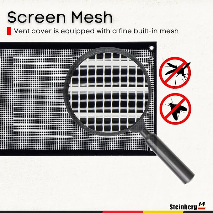 Steinberg14 Black Vent Cover 10x4 - Image 3
