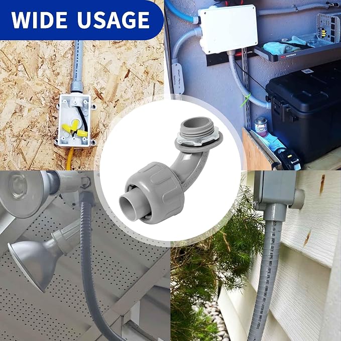 Yariwiz 3/4 Plastic Liquid Tight Conduit 90 Degree Elbow - Image 6