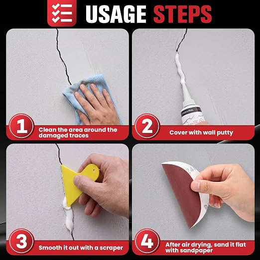 Drywall Repair Kit, Spackle wall Repair Kit, Used - Image 5