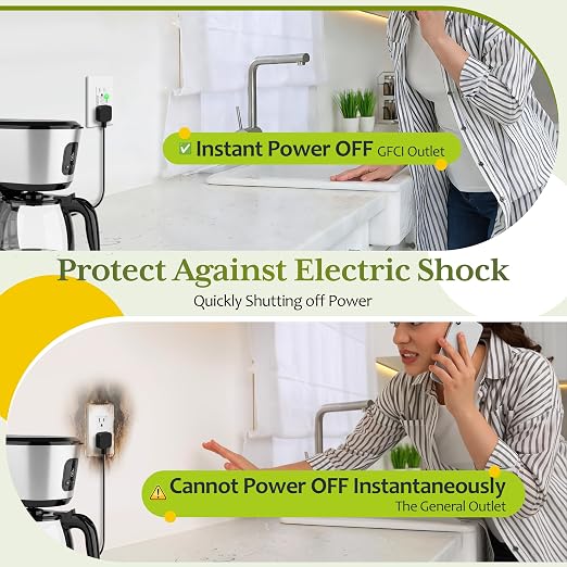 TG GFCI Outlet 15 Amp, Electrical Tamper-Resistant Receptacle, Self-Test | - Image 3
