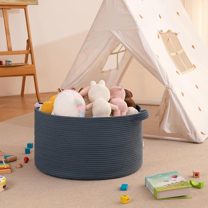 OIAHOMY 90L Extra Large Blanket Basket - Image 6
