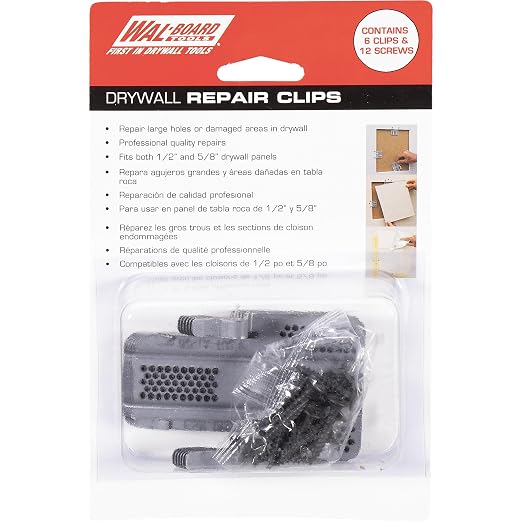 WAL-Board Tools Drywall Repair Clips, Wall Repair Tool, Assembled in USA | Fits - Image 5