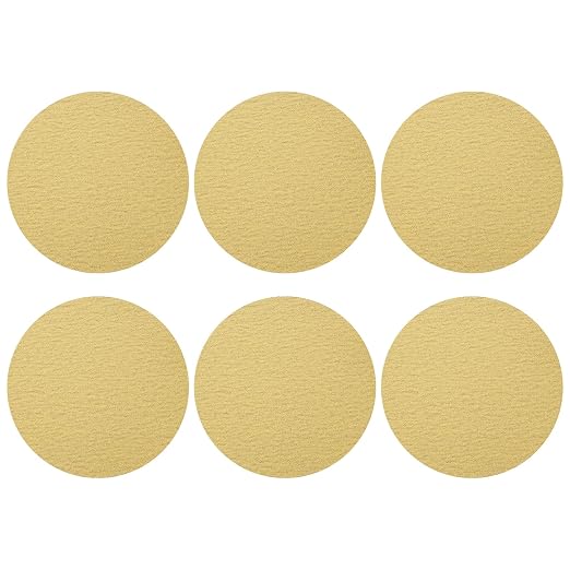 HARFINGTON 10 Pcs 8 Inch Sanding Discs 80 Grit Yellow Aluminum Oxide | Hook and by HARFINGTON