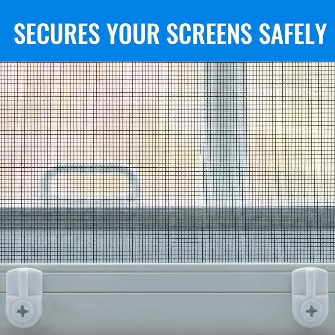 Blulu 48 Pack 13/16 x 1/2 Inches Flush Nylon Window Screen Clip - Image 6