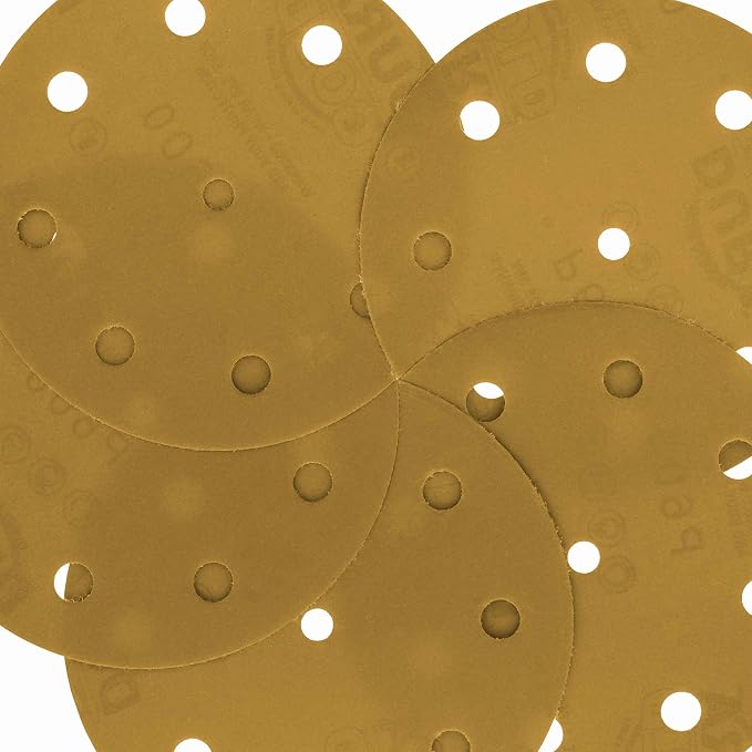 Dura-Gold Premium 5" Gold Sanding Discs - Image 3