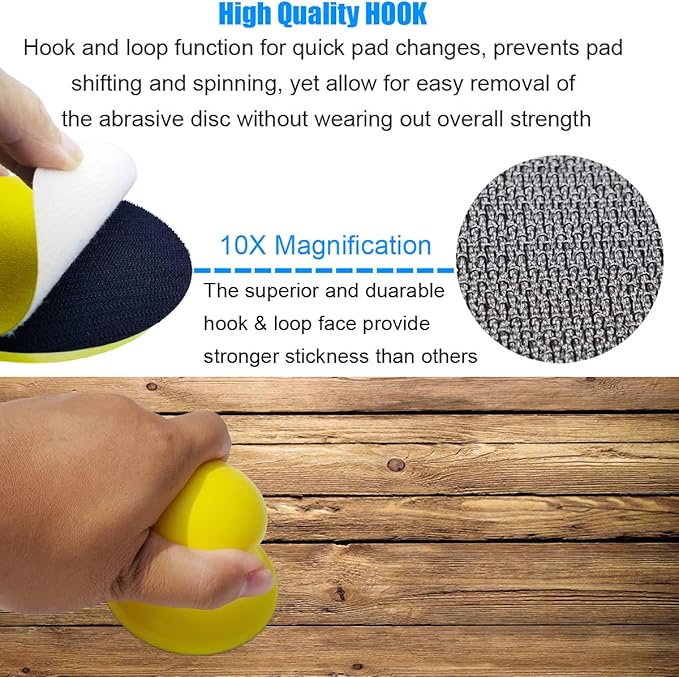 2 Pack 3" Round Hand Sanding Blocks - Image 3