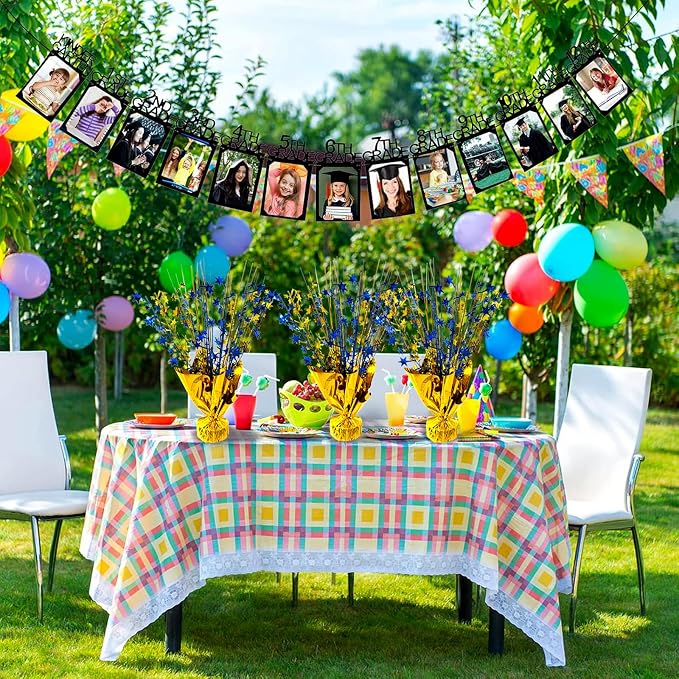 FUBININA Birthday Table Centerpiece Party Decoration Foil Spray Centerpiece | 6 - Image 7
