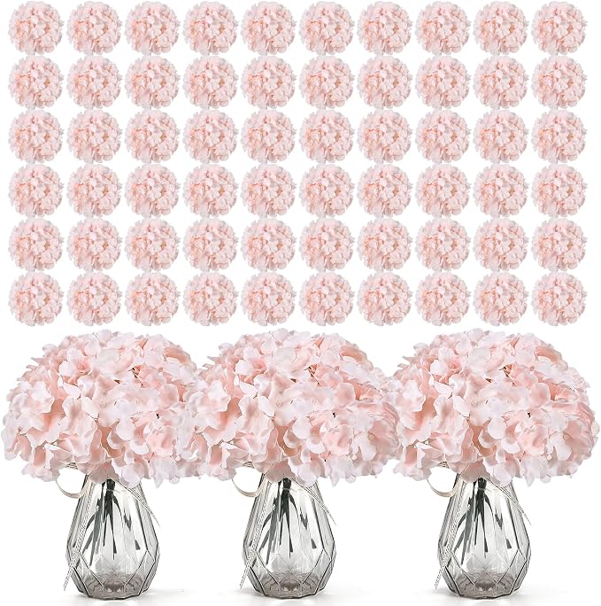 Auihiay 304 Pcs Hydrangea Artificial Flowers, Faux Hydrangea Flowers | Silk by Auihiay