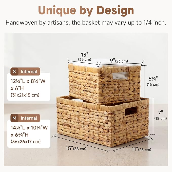 StorageWorks Wicker Storage Baskets - Image 3