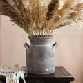 Quoowiit Ceramic Rustic Farmhouse Vase, Distressed Decorative Flower Vases by Quoowiit
