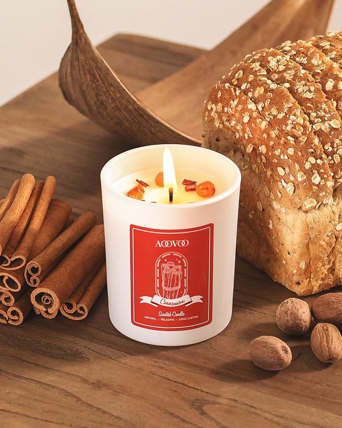 AOOVOO Cinnamon Scented Candles - Image 2