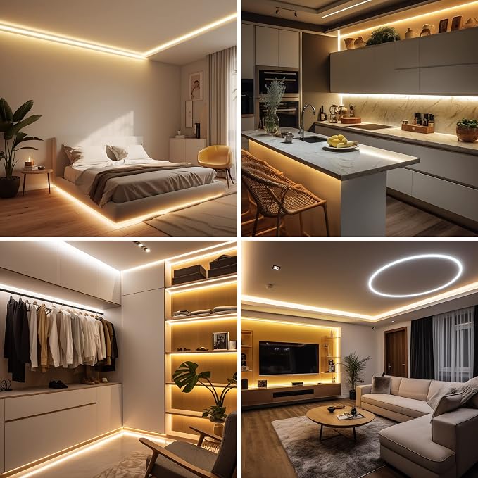 AXMOTUT COB LED Strip Light Warm White, High Bright LED Lights - Image 6