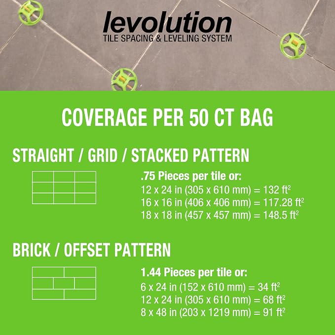 Miracle Sealants Levolution Universal Leveling Spacers, 1/16" | Tile leveling & - Image 10