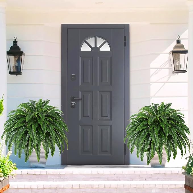 Dkaltm 43" Artificial Boston Fern, Outdoor Faux Plant | UV-Resistant, 69 - Image 4
