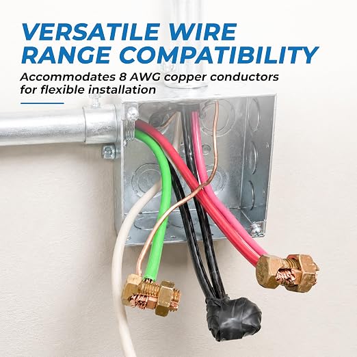 OHLECTRIC Size #8 Copper Split-Bolt Connector 8 AWG Heavy-Duty Electrical Wire - Image 4