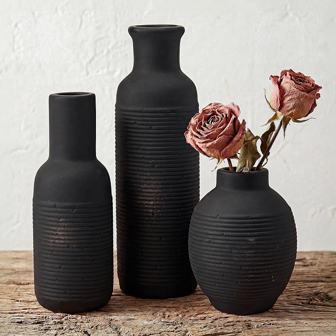 Rustic Farmhouse Vase Set of 3 by CWFutwell