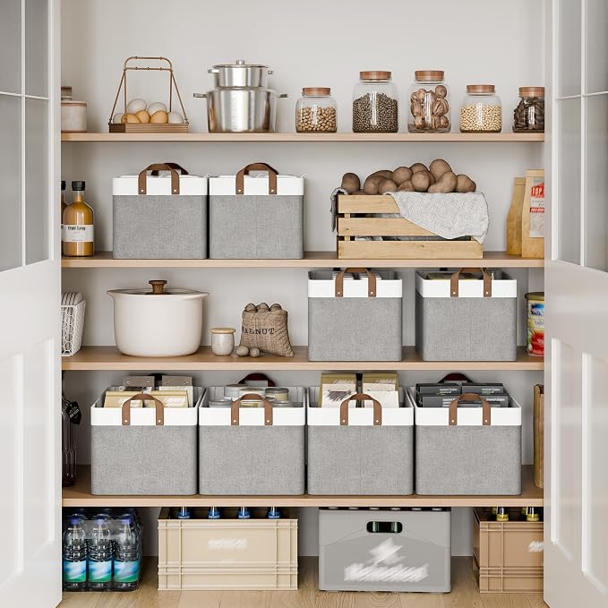 StorageWorks Fabric Storage Bins, Extra Large, Metal Frame, Collapsible - Image 3