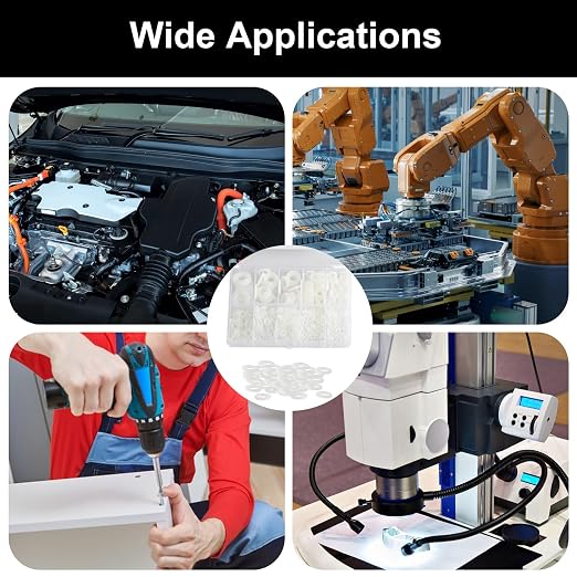 680Pcs Nylon Flat Washer Assortment Kit, 8 Sizes M2-M10, electrical, automotive - Image 7