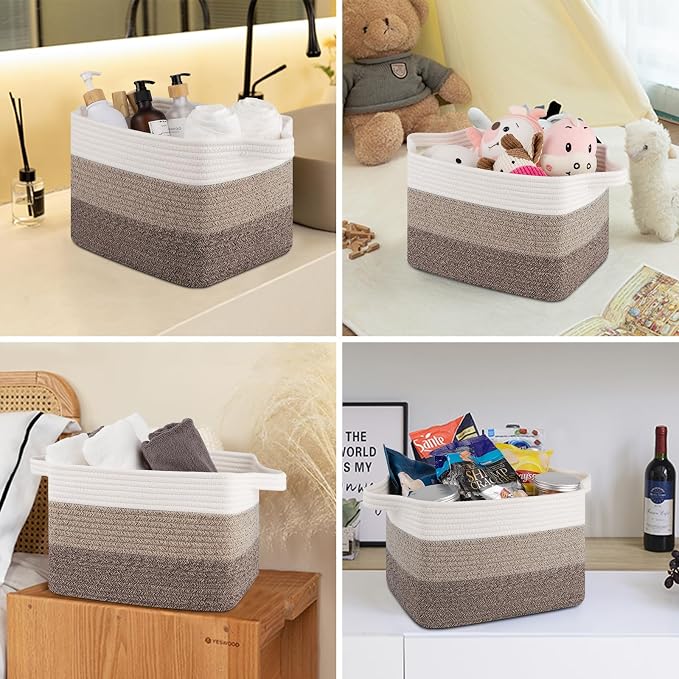 OIASKET Storage Basket for Organizing, Woven Baskets for Storage, Rectangle - Image 6