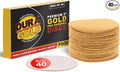 Dura-Gold - Premium - 600 Grit 3" Gold Hook & Loop Sanding Discs by Dura-Gold