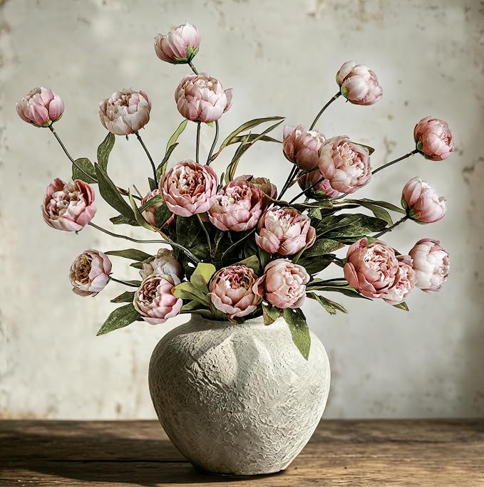 6Pcs Viral Peony Artificial Flowers by Cherica