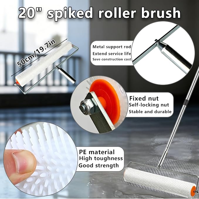Self-Leveling Cement Tool Kit, Professional Epoxy Flooring Leveling Set - Image 2