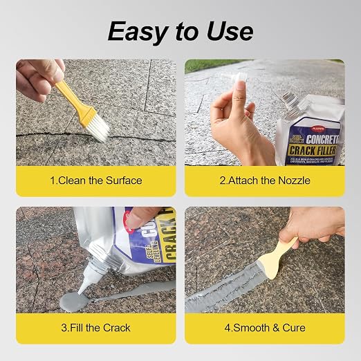 Self-Leveling Concrete Crack Filler – High Elasticity Cement Sealant | 4PCS - Image 6