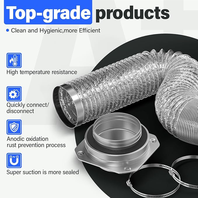 Magnetic Dryer Vent MV-180 Connector Kit, 4 Inch - Image 3