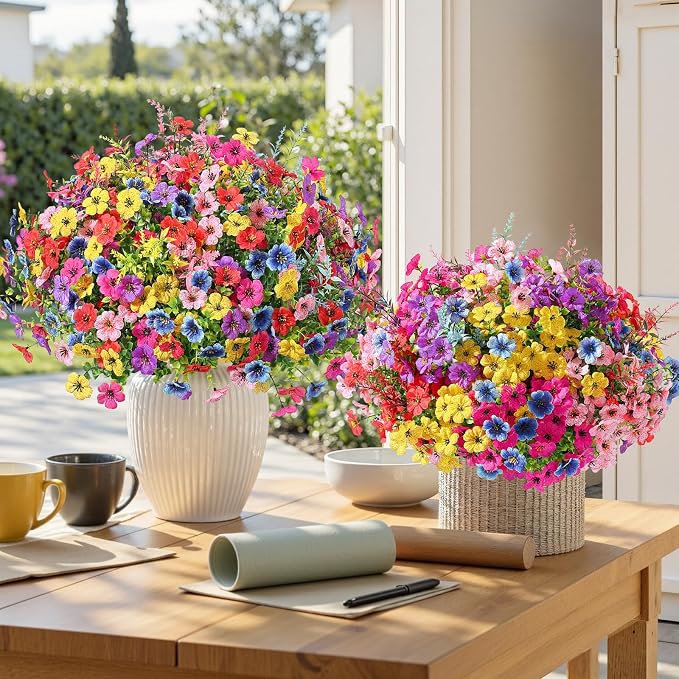 SHareconn 24 Bundles Artificial Flowers - Image 7
