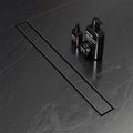 EXF Linear Shower Drain 12 Inch Matte Black by EXF