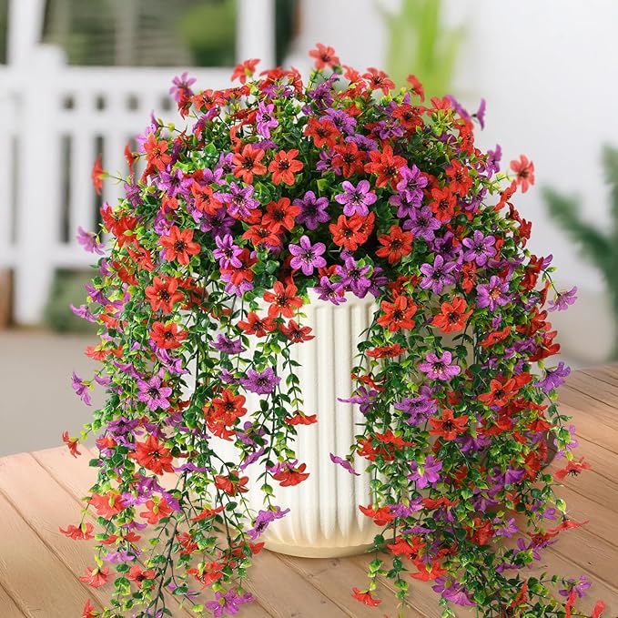 Artificial Hanging Flowers Plants by INQCMYPlantRack