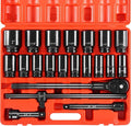 VEVOR Impact Socket Set 3/4 Inches 22 Piece Deep Impact Sockets, 6-Point Sockets by VEVOR
