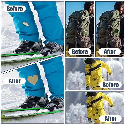 Cahomo 7.9x3.9 inch 12 PCS Nylon Repair Patch Nylon Repair Tape Self Adhesive - Image 5