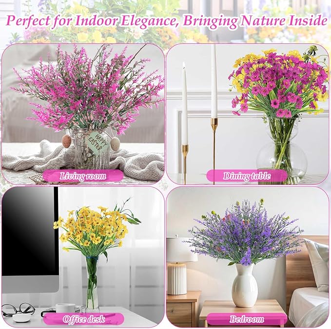 18 Bundles Artificial Spring and Summer Flowers - Image 7