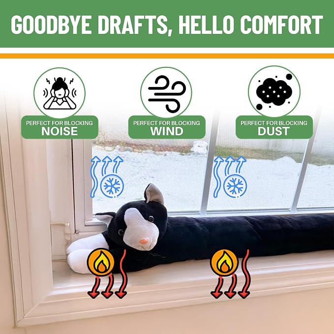 Evelots Under Door Cat & Dog Draft Stopper - Image 4