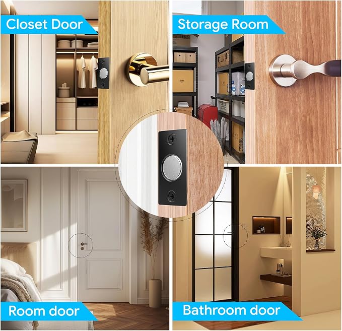 Door Ball Catch Hardware, Adjustable Hidden Magnetic Ball Catch, Stainless - Image 6