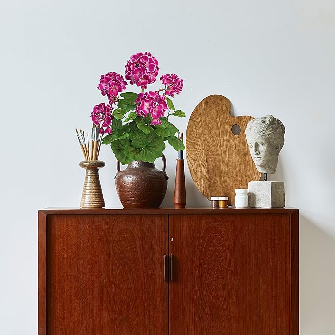 FOREST PRINCE 18" Artificial Geraniums - Image 4