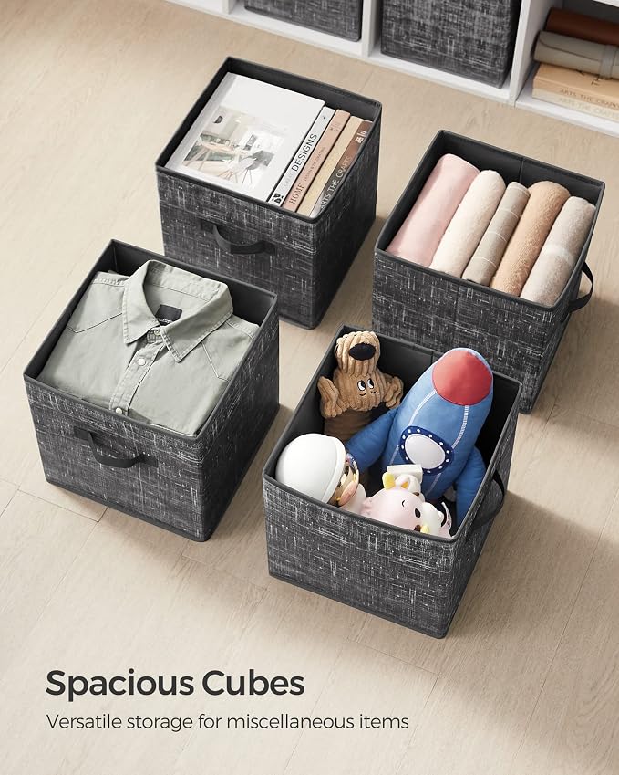 SONGMICS Storage Cubes, 11.8-Inch Foldable Closet Organizers | Non-Woven Fabric - Image 7