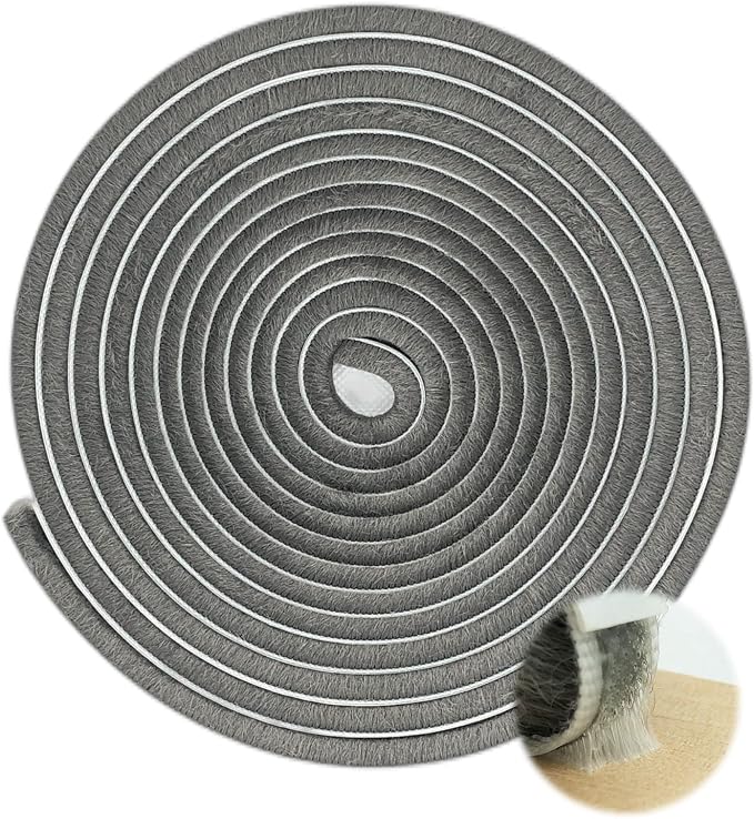 Fuzzy Weatherstripping for Window and Door Frame Side, Pile Self Adhesive Brush - Image 6