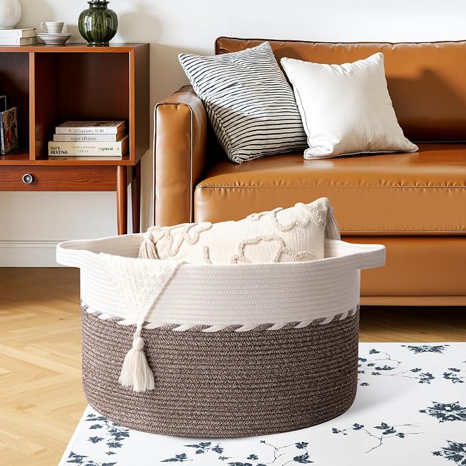 OIAHOMY 105L Extra Large Blanket Basket - Image 4