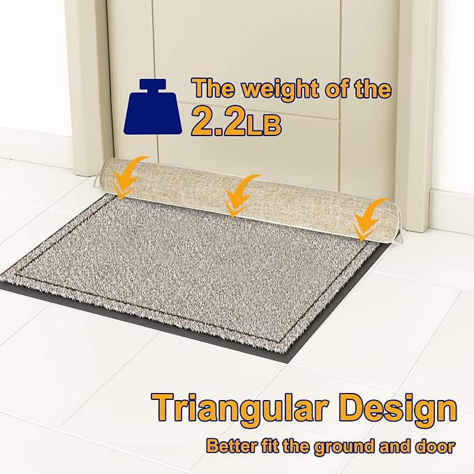 NABOWAN 36" Weighted Under Door Draft Stopper -Triangular Door Draft Blocker - Image 4