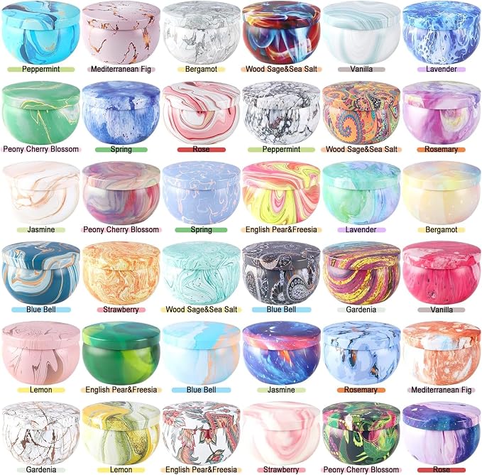 YOROXRG 36 Pack Scented Candles, Soy Wax Travel Tin Jar Candles, Aromatherapy - Image 2