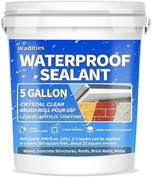Liquid Waterproof Sealant Clear by Wadities