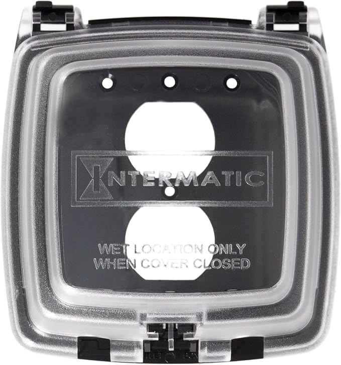 Intermatic WP1030C 3-1/8” Deep Weatherproof Outlet Cover – UV Stabilized Clear - Image 8